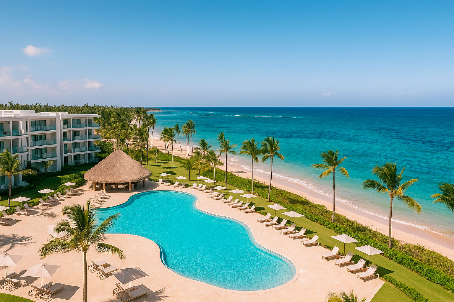 Resort frente al mar en República Dominicana que representa el futuro de la hospitalidad en República Dominicana, con diseño sostenible y lujo caribeño.